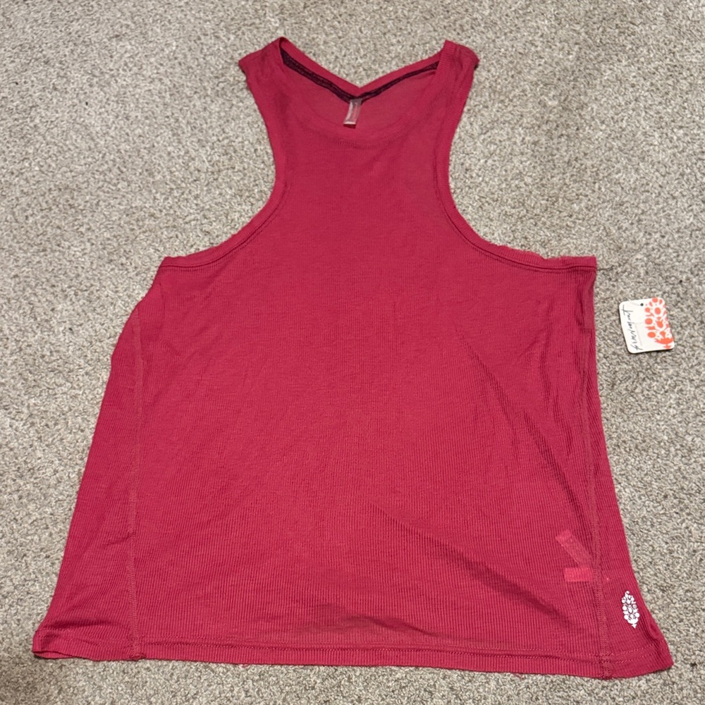 FP Movement Love Tank Wild Raspberry Ribbed Racerback NWT Large - Picture 14 of 14
